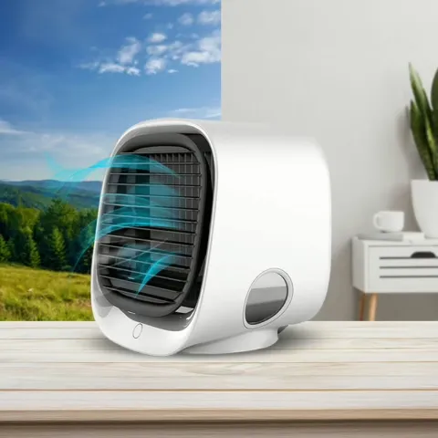 AiraBreeze refroidisseur d'air portable par évaporation — fraîcheur personnelle sans climatisation